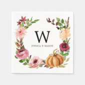 Cocktail Napkins vom Herbst Bliss Monogram Serviette (Vorderseite)