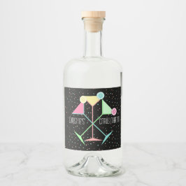 Cocktail Night Martini Alkoholflaschenetikett