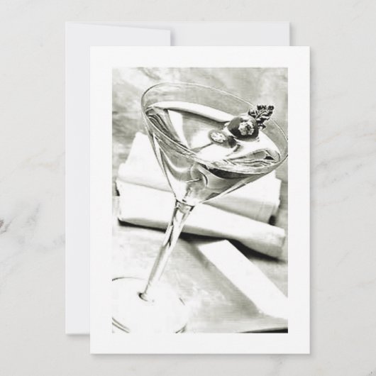 COCKTAIL ODER ERWACHSENE PARTY EINLADUNG (Vorderseite)