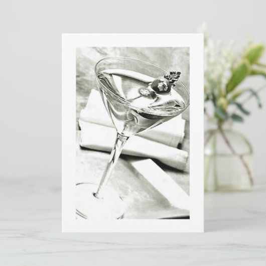 COCKTAIL ODER ERWACHSENE PARTY EINLADUNG (Stehend Vorderseite)