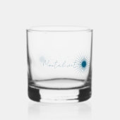 Cocktail- oder Whiskyglas einer Urlaubsstadt (Rückseite)