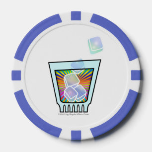 COCKTAIL - OLD FASHIONED - ROCKS GLASS POKERCHIPS