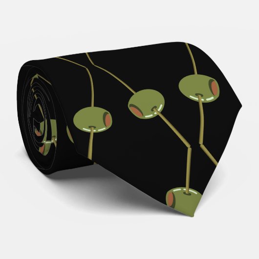 Cocktail Olive Krawatte (Gerollt)