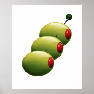Cocktail Olive Poster - SRF
