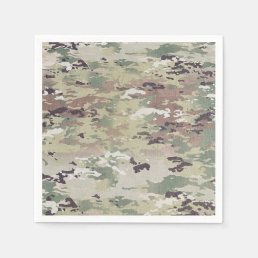 Cocktail Paper Napkin Army OCP Camouflage Uniform  Serviette (Vorderseite)