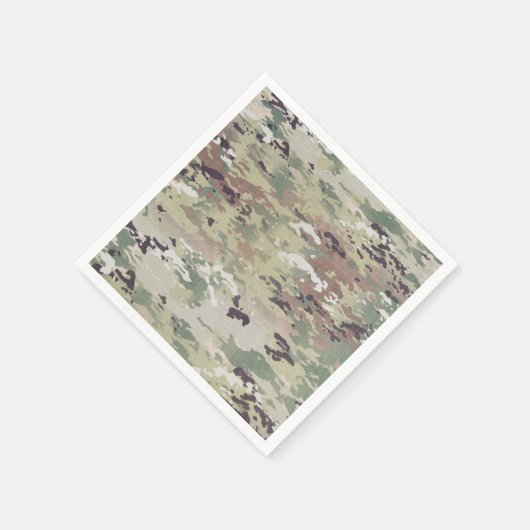 Cocktail Paper Napkin Army OCP Camouflage Uniform  Serviette (Ecke)