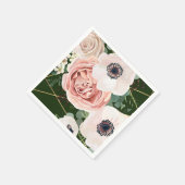 Cocktail Paper Napkin Geometric Garden Rose Hunter Serviette (Ecke)
