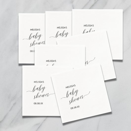 Cocktail Paper Napkin Modernes Minimalistisches Ei Serviette