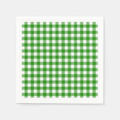 Cocktail Paper Napkins Green Kariert Serviette (Vorderseite)