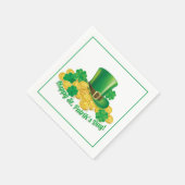 Cocktail Paper Napkins-St. Patrick's Day Serviette (Ecke)