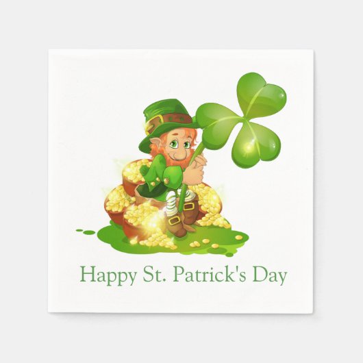 Cocktail Paper Napkins-St. Patrick's Day Serviette (Vorderseite)