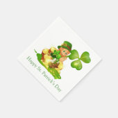 Cocktail Paper Napkins-St. Patrick's Day Serviette (Ecke)