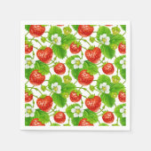 Cocktail Paper Napkins-Strawberries Serviette (Vorderseite)