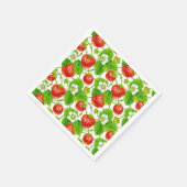Cocktail Paper Napkins-Strawberries Serviette (Ecke)