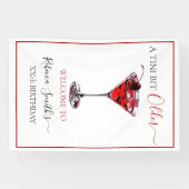 Cocktail Party A tini bit Older Cherry Martini Banner (Horizontal)