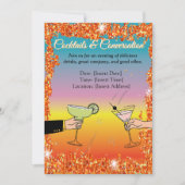 Cocktail-Party, anspruchsvolle Gespräche, trinken Einladung (Vorderseite)