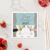 Cocktail-Party, anspruchsvolle Gespräche, trinken Serviette (Beispiel)