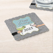 Cocktail-Party, anspruchsvolle Gespräche, trinken Untersetzer (angewinkelt)