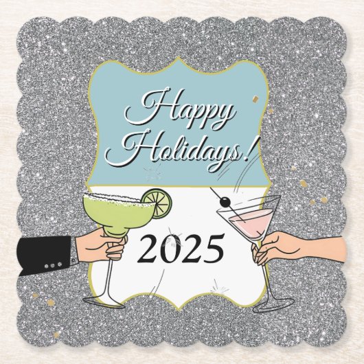 Cocktail-Party, anspruchsvolle Gespräche, trinken Untersetzer (Vorderseite)