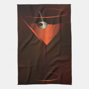 Cocktail Party Bar Handtuch - Red Cocktail Martini