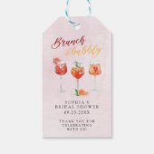 Cocktail-Party-Brautparty Geschenkanhänger (Rückseite)