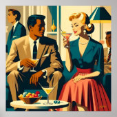 Cocktail Party Couples Shared Attraction Poster (Vorne)