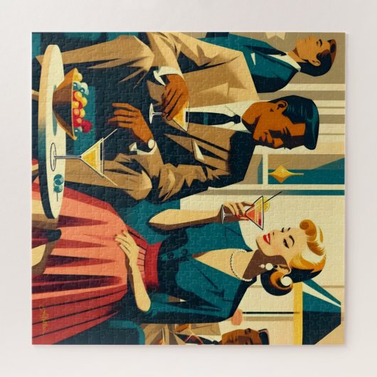 Cocktail Party Couples Shared Attraction Puzzle (Horizontal)