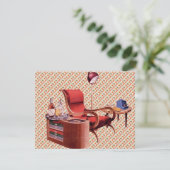 Cocktail-Party der 40er Jahre Einladung (Stehend Vorderseite)