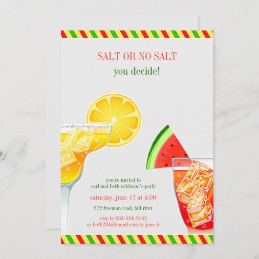 Cocktail Party Drinken Wohnung Einladung (Vorne/Hinten)