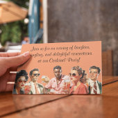 Cocktail-Party-Drinks kommen zusammen Einladung