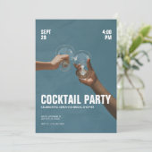 Cocktail-Party Einladung (Stehend Vorderseite)