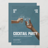 Cocktail-Party Einladung (Vorne/Hinten)