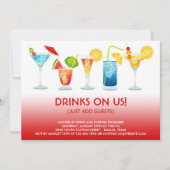 Cocktail Party Einladung (Vorderseite)