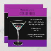 Cocktail-Party Einladung (Vorne/Hinten)