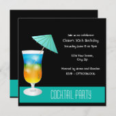 Cocktail-Party Einladung (Vorne/Hinten)