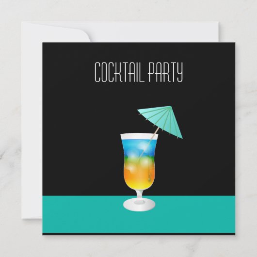 Cocktail-Party Einladung (Rückseite)