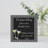 Cocktail-Party Einladung (Stehend Vorderseite)