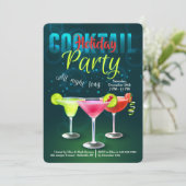 Cocktail-Party Einladung (Stehend Vorderseite)