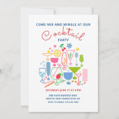 Cocktail-Party Einladung (Vorderseite)