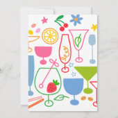 Cocktail-Party Einladung (Rückseite)