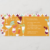 Cocktail-Party Einladung (Vorne/Hinten)