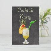 Cocktail-Party Einladung (Stehend Vorderseite)