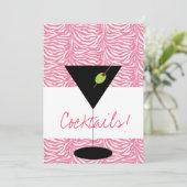 Cocktail-Party Einladung (Stehend Vorderseite)