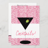 Cocktail-Party Einladung (Vorne/Hinten)