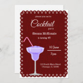 Cocktail-Party Einladung (Vorne/Hinten)