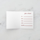 Cocktail-Party Einladung (Innenseite)