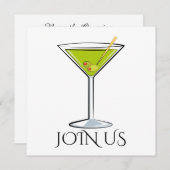 Cocktail-Party Einladung (Vorne/Hinten)