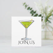 Cocktail-Party Einladung (Stehend Vorderseite)