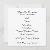 Cocktail-Party Einladung (Rückseite)