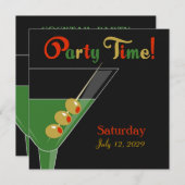 Cocktail-Party Einladung (Vorne/Hinten)